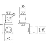 OBO Bettermann - Fangeinrichtung für Blitzschutz Iso-Combi 101 MA-16 Multi-Adapter
