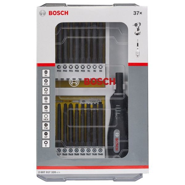 Bosch Power Tools - Werkzeugset 37-teil. Set m 2607017320 Schrauberbits u  − 1 Stück
