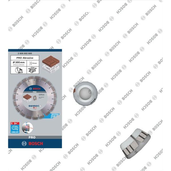 Bosch - Trenn-/Schleifscheibe Diamanttrennscheibe 2608602685 PRO Abrasive