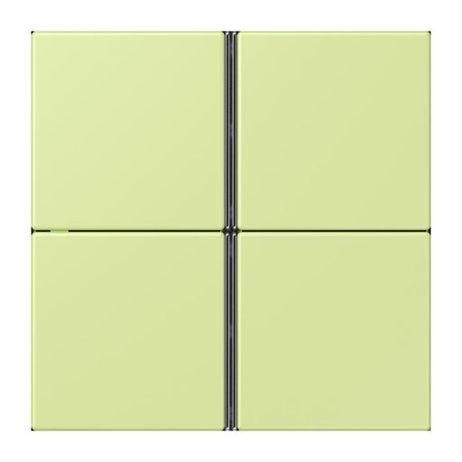 Jung - Abdeckung/Bedienelement für Installationsschalterprogramme Tastensatz 4fach LC 404 TSA 222 vert jaune clair
