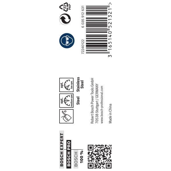 Bosch - Bohrer PRO Stainless Steel HSS-Co 2608585897 Spiralbohrer 9,5 x