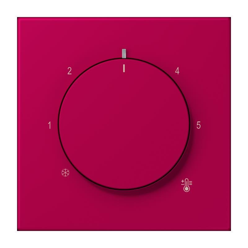 Jung - Abdeckung/Bedienelement für Installationsschalterprogramme Abdeckung für Thermostat LC 1749 BF 230 rouge rubia (32101)