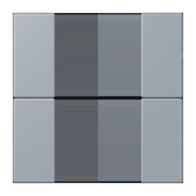 Jung - Abdeckung/Bedienelement für Installationsschalterprogramme Tastensatz 2fach LC 502 TSA 257 gris clair 59