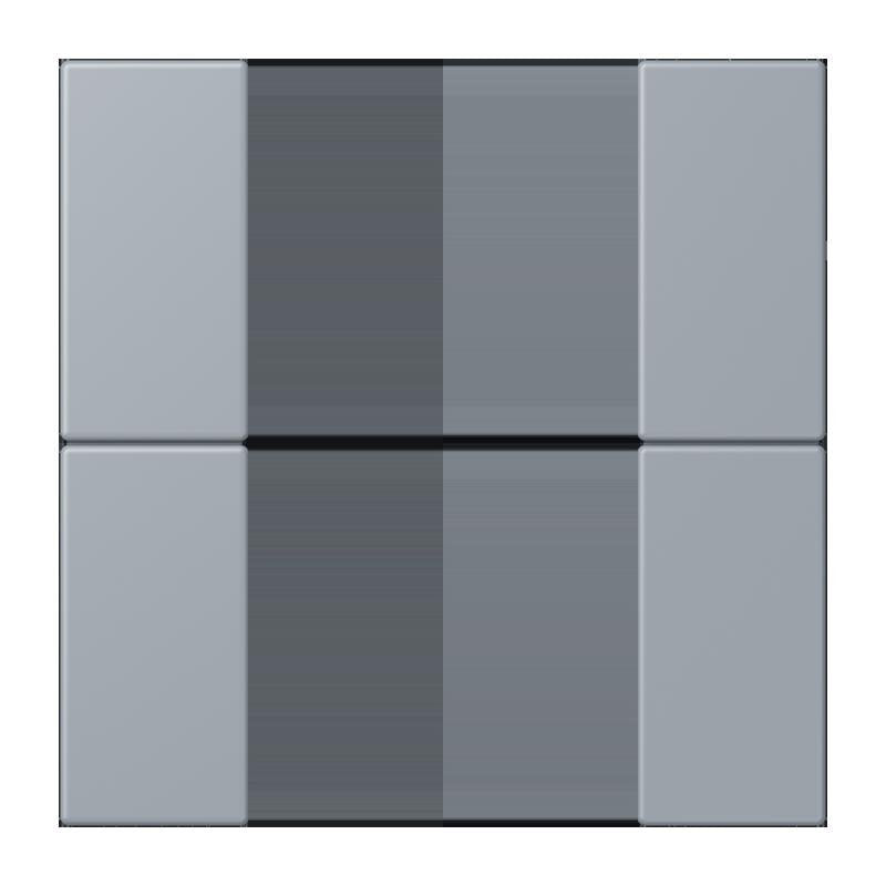 Jung - Abdeckung/Bedienelement für Installationsschalterprogramme Tastensatz 2fach LC 502 TSA 257 gris clair 59