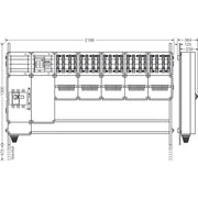 Hensel - Verteilerschrank für Energieversorgung Ladeverteiler Mi EV 22kW 20001 f.20 Ladep. a 22kW