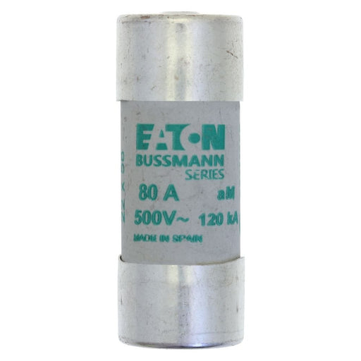 Eaton - Zylindrische Sicherung Sicherungseinsatz Nieders. CYL AM 22,#C22M80S 80A AC 500V 120kA − 10 Stück