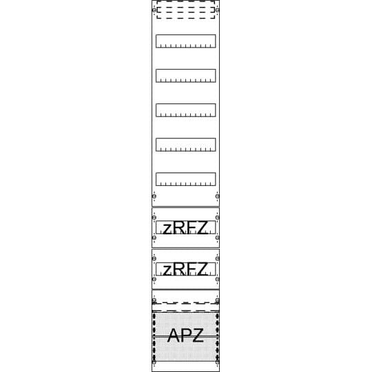 Striebel&John - Verteilerfeld für Installationsverteiler Verteilerfeld FV19A2R2 mit APZ, zRfZ2 9RE − 1 Stück