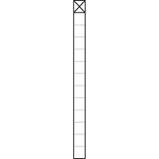 Siedle&Söhne - Kommunikations-Säule Kommunikations-Stele KS 613-1 SM 1,3m sil/met 1Mod