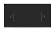 Jung - Abdeckung/Bedienelement für Installationsschalterprogramme Taste mit neutralem Symbol LS 409 N