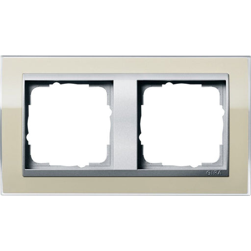 Gira - Abdeckrahmen 2fach 0212776 klar sand