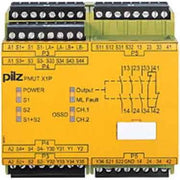 Pilz - Gerät zur Überwachung von sicherheitsgerichteten Stromkreisen Sich.funkt.Überbrückgerät PMUT X1P #778010 24VDC 3n/o 1n/c 5so