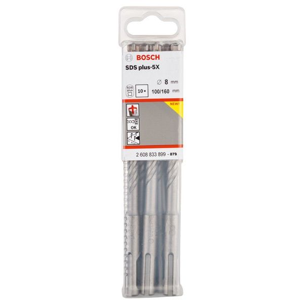 Bosch - Bohrer PRO SDS plus-5X 2608833899VE(10) Hammerbohrer 8 x 100
