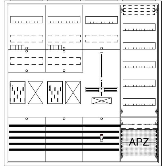 Striebel&John - Zähler-Komplettschrank Komplettschrank BA47BH APBKE-IA472Z2R1S1V5A