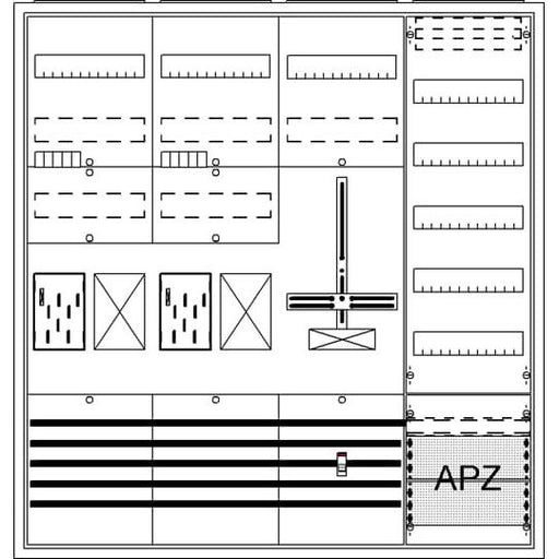 Striebel&John - Zähler-Komplettschrank Komplettschrank BA47BH APBKE-IA472Z2R1S1V5A