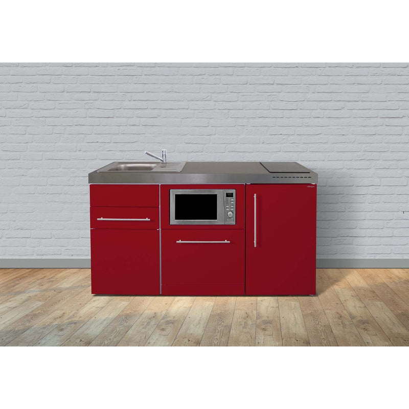 Stengel - Mini-Küche Miniküche Premiumline MPGSMBR160KSGSIKFlBr Bordeauxrot