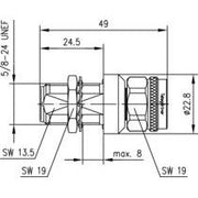 Telegärtner - Überspannungsableiter für Informations-/MSR-Technik N-Überspannungsableiter 100024249 (M-F) 6GHz 50Ohm, EB