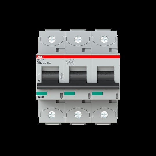 ABB Stotz S&J - Leitungsschutzschalter Strangsicherung S803PV-SP6 200V DC, 6A, 3-polig