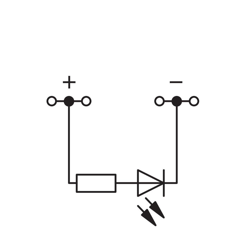 WAGO - Bauelement-Reihenklemme Bauelementklemme 279-809/281-434 Leiter,LEDrot,grau − 100 Stück