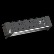 Bachmann - Mehrfachsteckdose Einbausteckdose 916.100 2xUK 1xUSB Cha