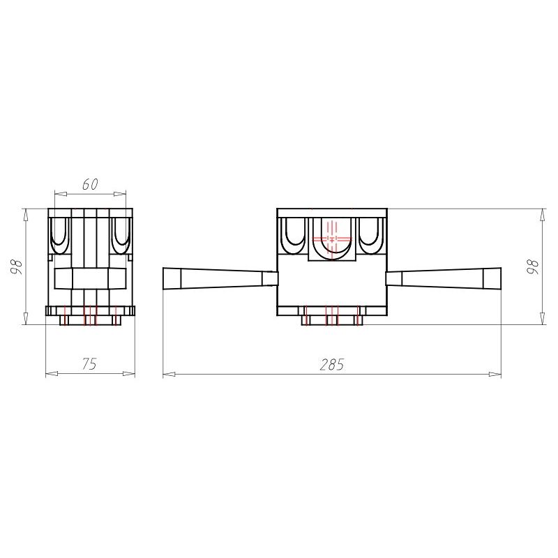 Kaiser - Dose, Gehäuse für Montage in der Wand/Decke Wandauslassdose 1211-02 Tiefe 91mm − 25 Stück