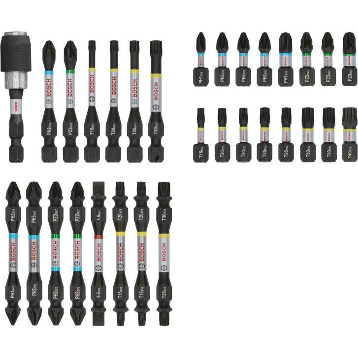 Bosch - Bit-Set PRO Impact Schrauberbit 2608521U72VE(31) Set, 31-tlg. − 3 Packung