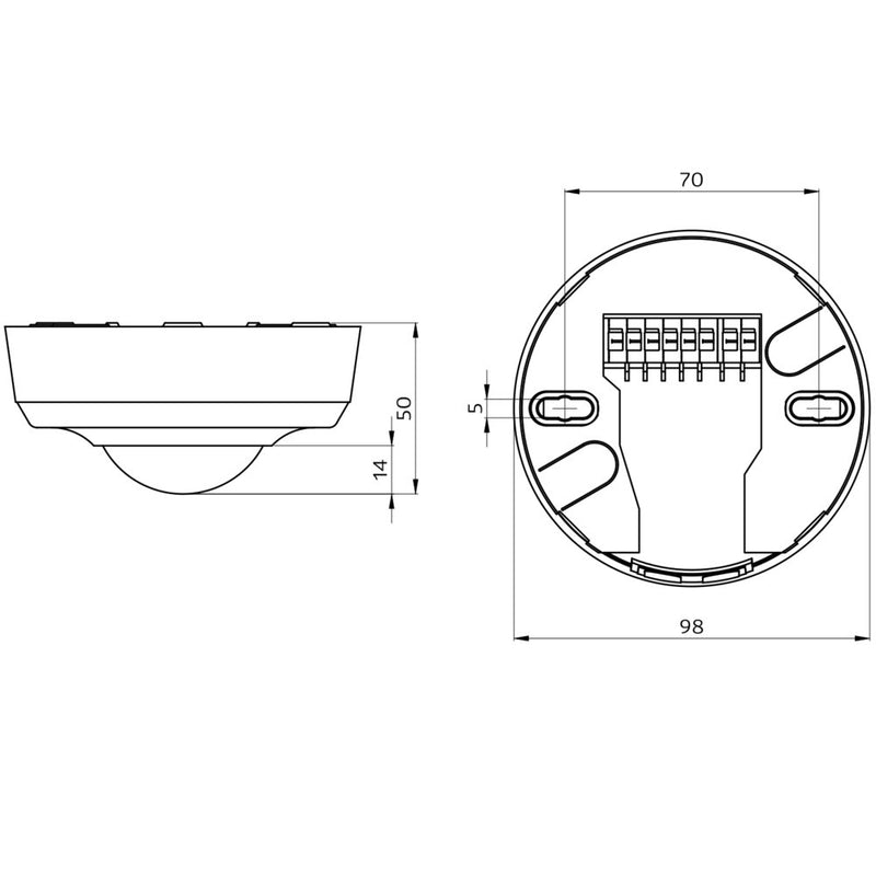 BEG Brück Electronic - Bewegungsmelder/Präsenzmelder komplett Präsenzmelder PD2-M-2C-AP