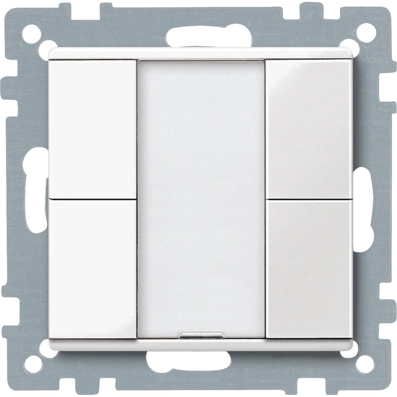 Schneider Electric - Bussystem-Tastsensor Taster 2fach plus MTN617219 polarweiß