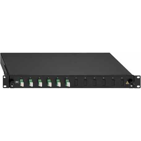 Rutenbeck - Patchpanel LWL BasicLine Spleissbox 2280304060 6xLC-D OS2 APC grün