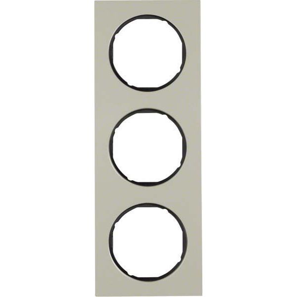 Berker - Abdeckrahmen Rahmen Eds/sw 10132204 3fach