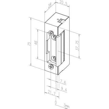Assa Abloy effeff - Elektrischer Türöffner Elektro-Türöffner 17----------D11 ohne Stulp.6-12V