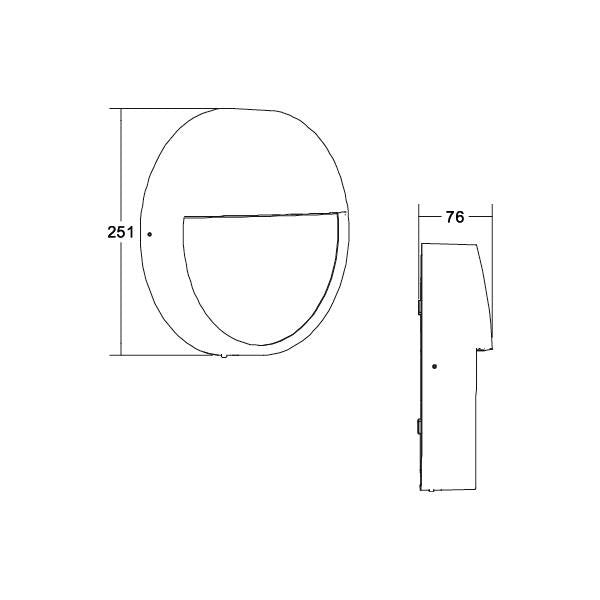 Brumberg Leuchten - Decken-/Wandleuchte LED-Wandanbauleuchte 230V 10137173 3000/4000/5700K