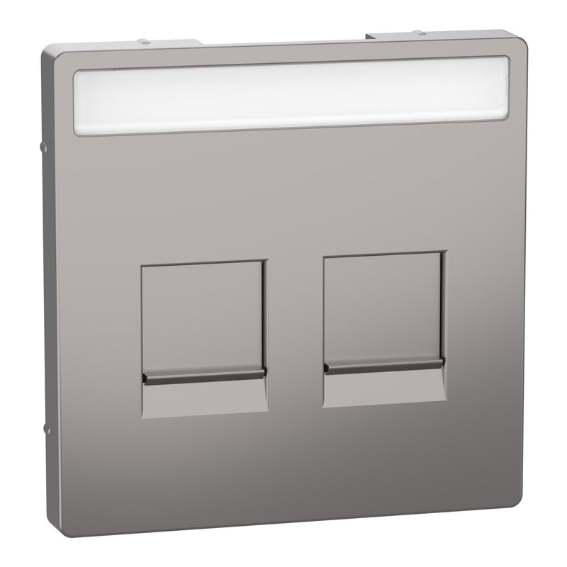 Merten - Einsatz/Abdeckung für Kommunikationstechnik Zentralplatte MEG4564-6050 für Modular Jack