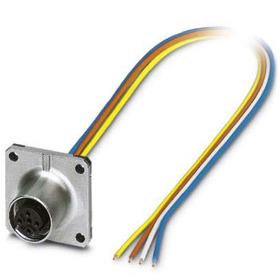 Phoenix Contact - Rundsteckverbinder, feldkonfektionierbar (Industriesteckverbinder) Einbausteckverbinder SACC-SQ-M12F#1440960