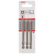 Bosch - Bit Schrauberbit Extra-Hart PZ 2607001583 2, 89 mm, 3er-Pack