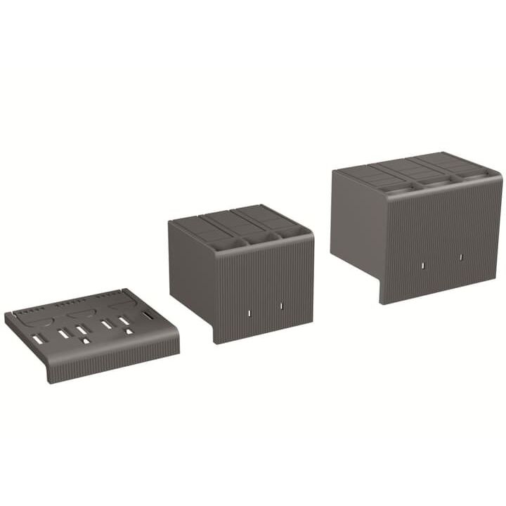 ABB Stotz S&J - Abdeckkappe für Hauptleitungsklemme Klemmenabdeckung HTCXT1 3p HOCH (VE2)