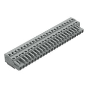 WAGO - Kabelsteckverbinder für Leiterplattensteckverbinder 1-Leiter-Federleiste 231-124/026-000 CAGECLAMP,2,5 mm²,gr − 10 Stück