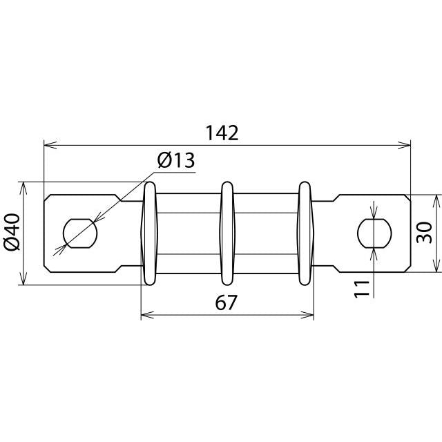 DEHN - Schutz-/Trennfunkenstrecke für Blitzschutz Dachständer-Funkenstrecke DSFS m.Langlo.13x11 IP54