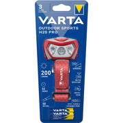 Varta Cons.Varta - Taschenleuchte Kopfleuchte Outdoor Sports Sports H20 Pro inkl. 3AAA Batt. − 4 Stück