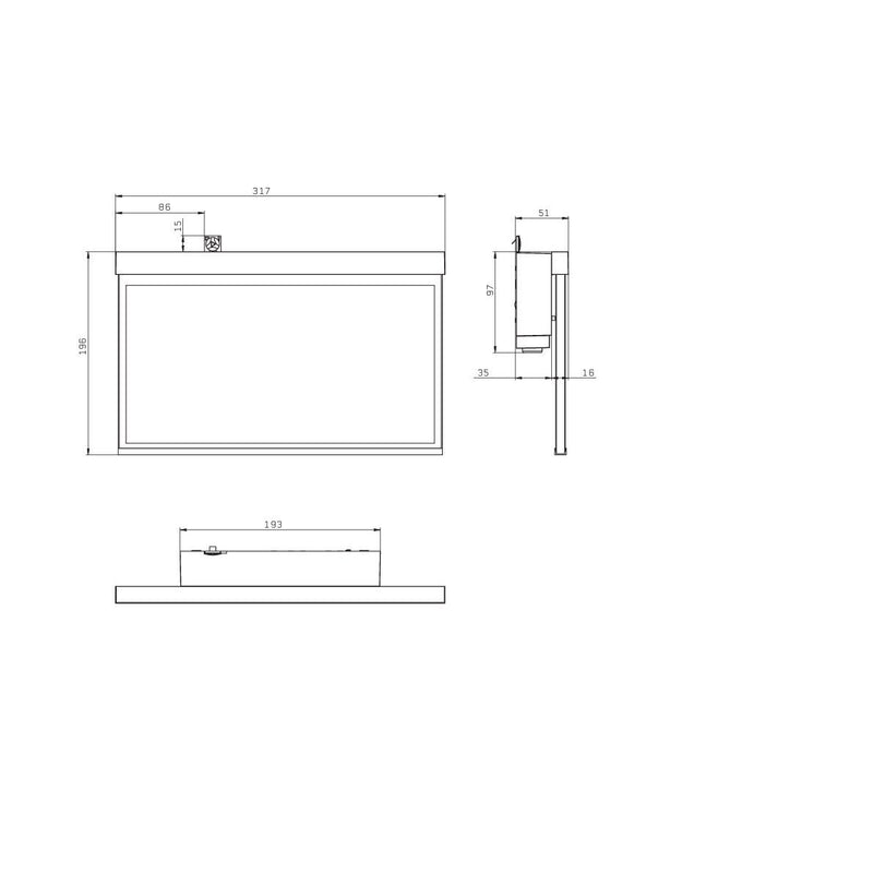 RP-Technik - Sicherheitsleuchte Rettungszeichenleuchte AXWT009ML ZB, ML, Piktoset