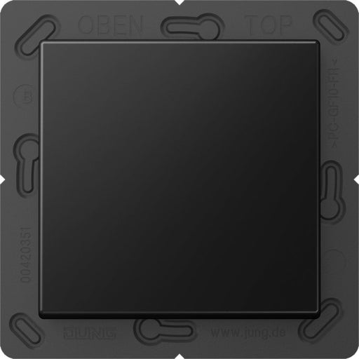 Jung - Sender/Fernbedienung für Installationsschalterprogramme Funk-Wandsender 2-Kanal ENO A 590 SWM graphitschwarz matt − 1 Stück