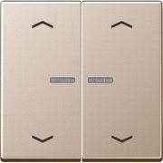 Jung - Abdeckung/Bedienelement für Installationsschalterprogramme Wippe Symb. Pfeile 2-f bel A 595 KO5 MP CH champagner