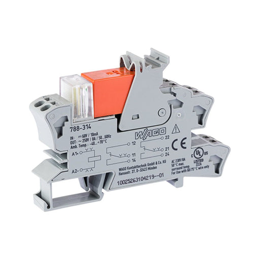 WAGO - Schaltrelais Stecksockel m.Relais 788-314 2W,60VDC/2x8A