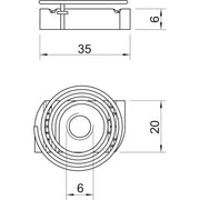 OBO Bettermann - Gleitmutter mit Feder MS41SNF M6 F M6, für Profilsch. − 50 Stück