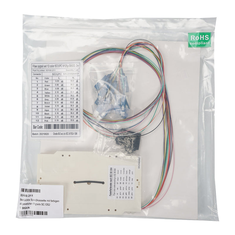 EFB-Elektronik - LWL-Pigtail Bestückte Spleißkassette 53.100.213