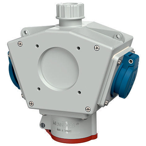 Mennekes - CEE-Steckdosen-Kombination (IEC 60309) DELTA-BOX 92915 CEE16A5P,2xSchuko