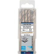 Bosch - Bohrer PRO Stainless Steel HSS-Co 2608588098 Spiralbohrer 7,2 x