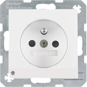 Berker - Steckdose pows/gl 6765101909 m.Schutzkontaktstift