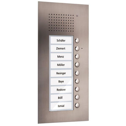 TCS Tür Control - Türstation für Türkommunikation Audio Außenstation PUK 9 PUK09/1-ES Tasten 1spaltig UP e