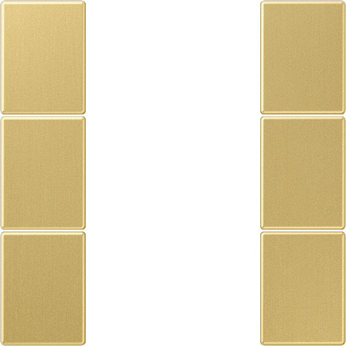 Jung - Abdeckung/Bedienelement für Installationsschalterprogramme Tastensatz, 3fach ME 2503 TSA C komplett − 1 Stück