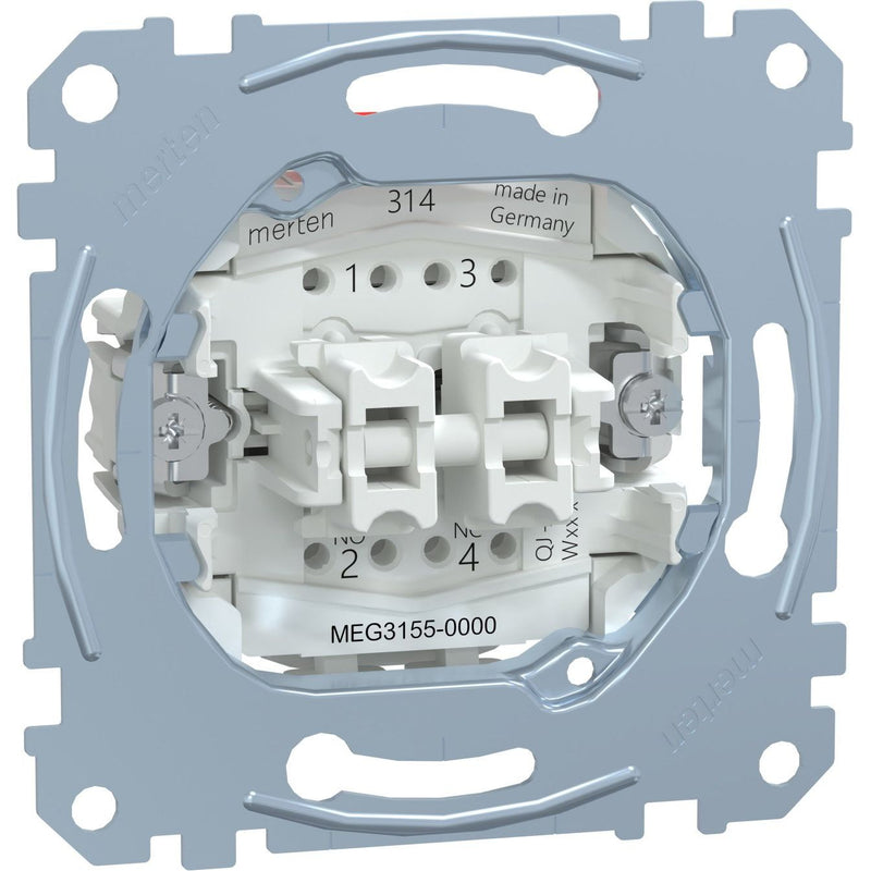 Merten - Taster Doppeltaster-Einsatz 2S MEG3155-0000 1-pol.10A 250V AC